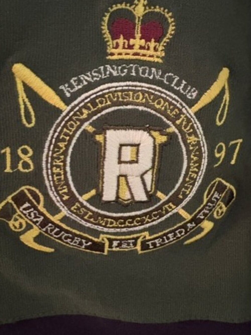 USA RUGBY LONGSLEEVE POLO - Picture 3 of 8